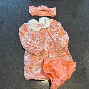 Cat & Jack Floral Pink Dress Set